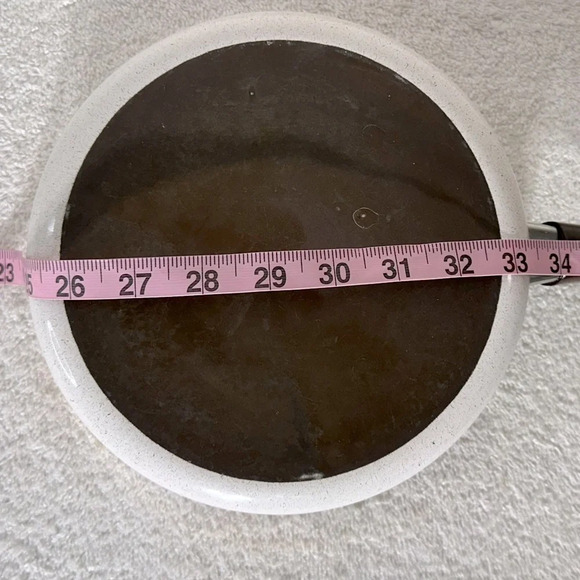 Vintage Enamelware MCM Harvest Blossom Frying Pan Skillet - Picture 9 of 9